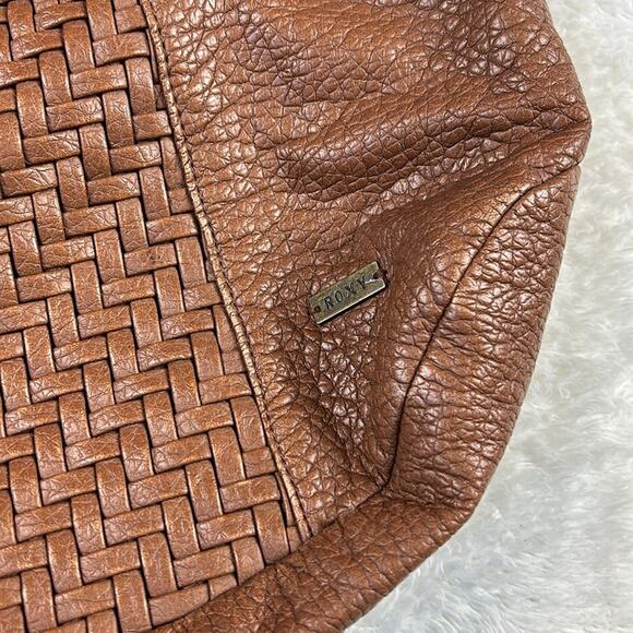 Roxy oversized large brown leather hobo tote bag purse - Picture 4 of 12